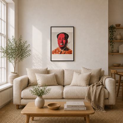 Andy Warhol Mao (Rouge & Orange) Lithographie Arches 300gsm 42x59 cm