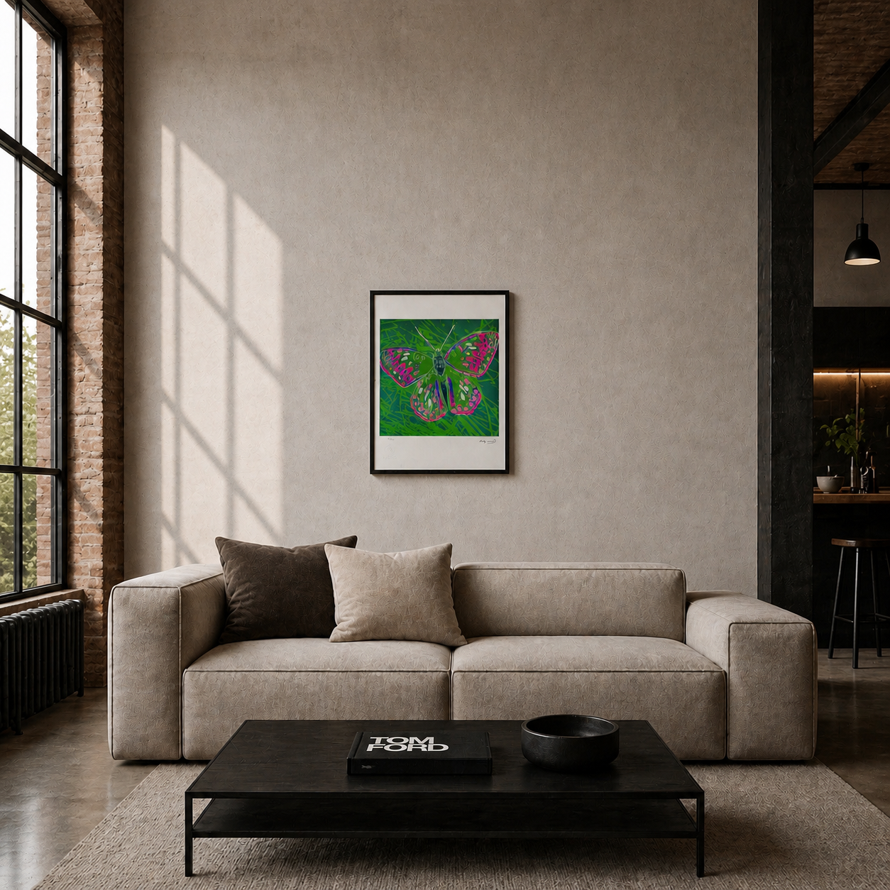 Andy Warhol Papillon (Animaux) Lithographie Arches 300gsm 42x59 cm