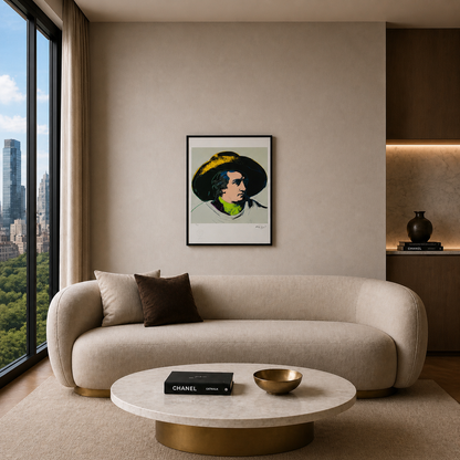 Andy Warhol Goethe (Gris-Noir) Lithographie Arches 300gsm 42x59 cm