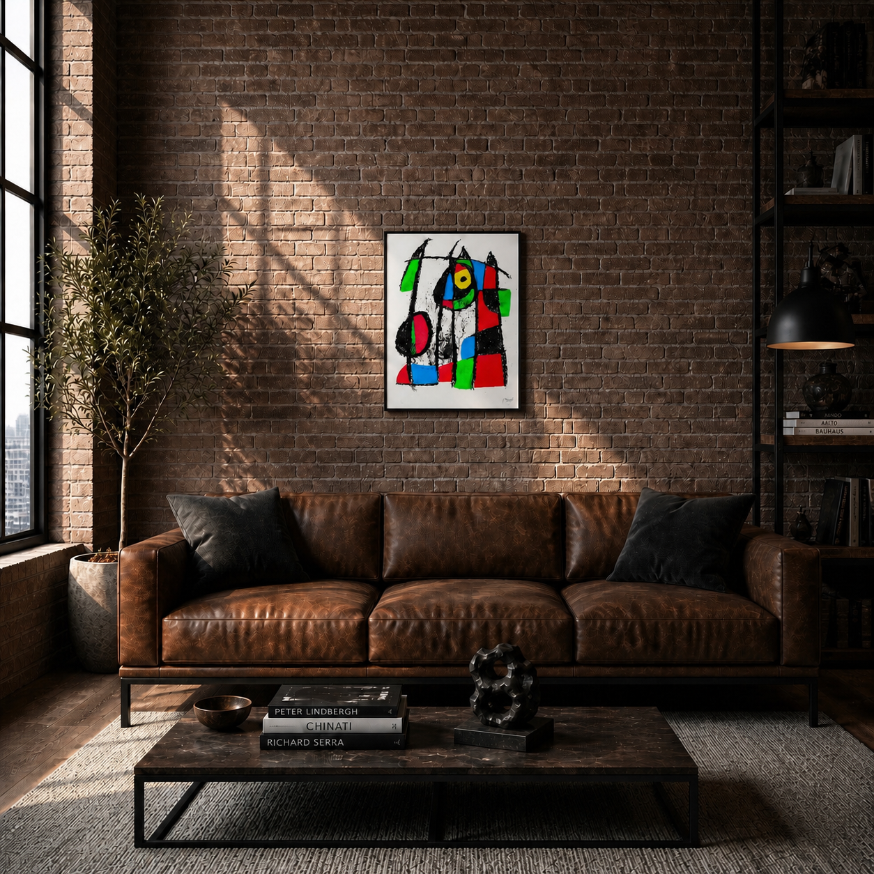 Joan Miró zones de couleurs géométriques Lithographie Arches 300gsm 42x59 cm