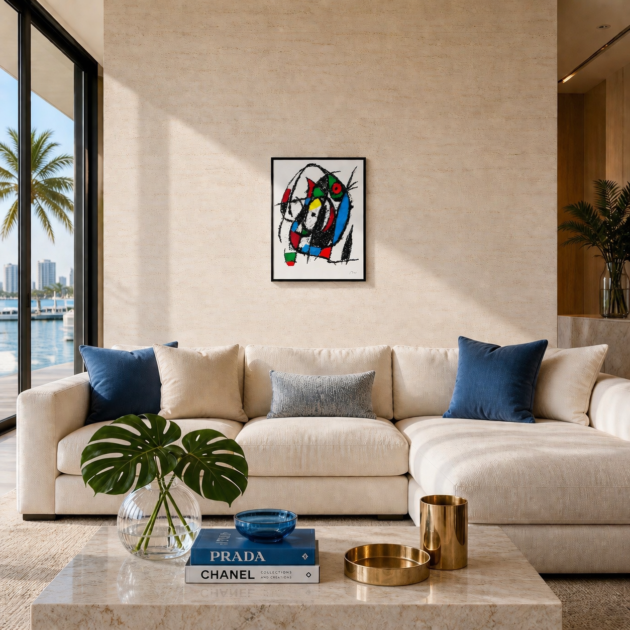 Composition du cercle central Joan Miró Lithographie Arches 300gsm 42x59 cm
