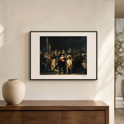 Rembrandt van Rijn La Ronde de Nuit Lithographie Arches 300gsm 42x59 cm