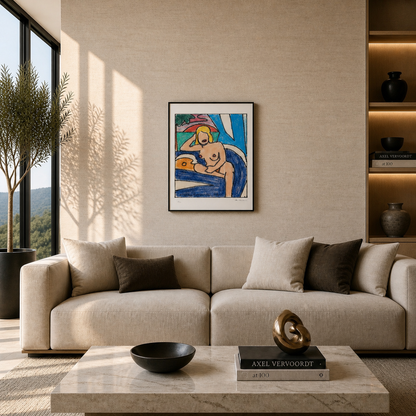 Tom Wesselmann Étude pour Sunset Nude Lithographie Arches 300gsm 42x59 cm