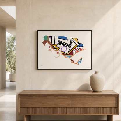 Tom Wesselmann Monica nue avec lithographie Lichtenstein Arches 300 g/m² 42 x 59 cm