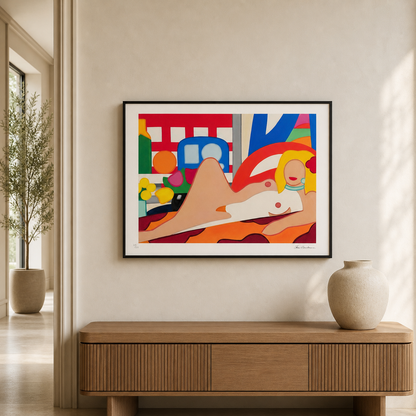Tom Wesselmann Sunset Nu Lithographie Arches 300gsm 42x59 cm