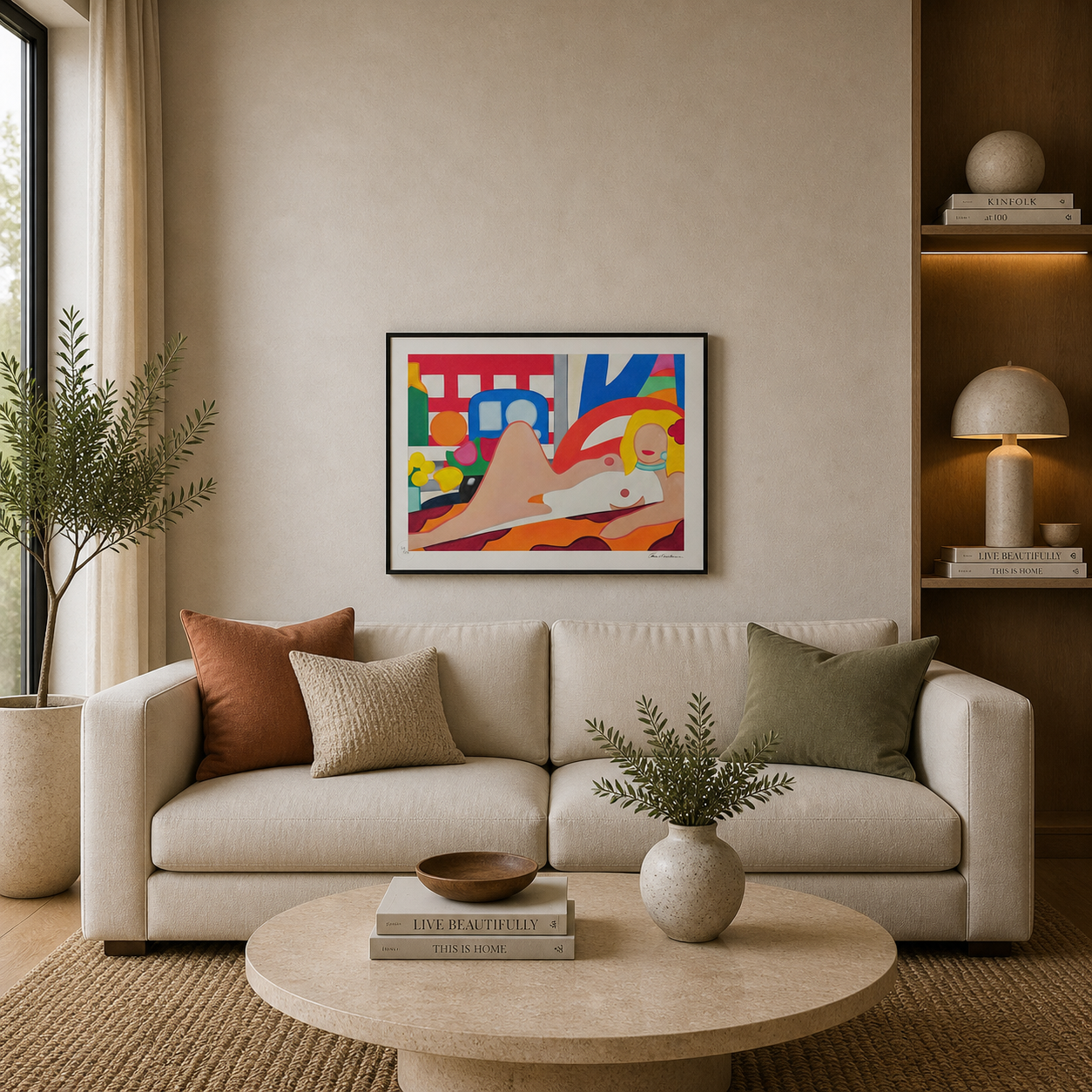 Tom Wesselmann Sunset Nu Lithographie Arches 300gsm 42x59 cm