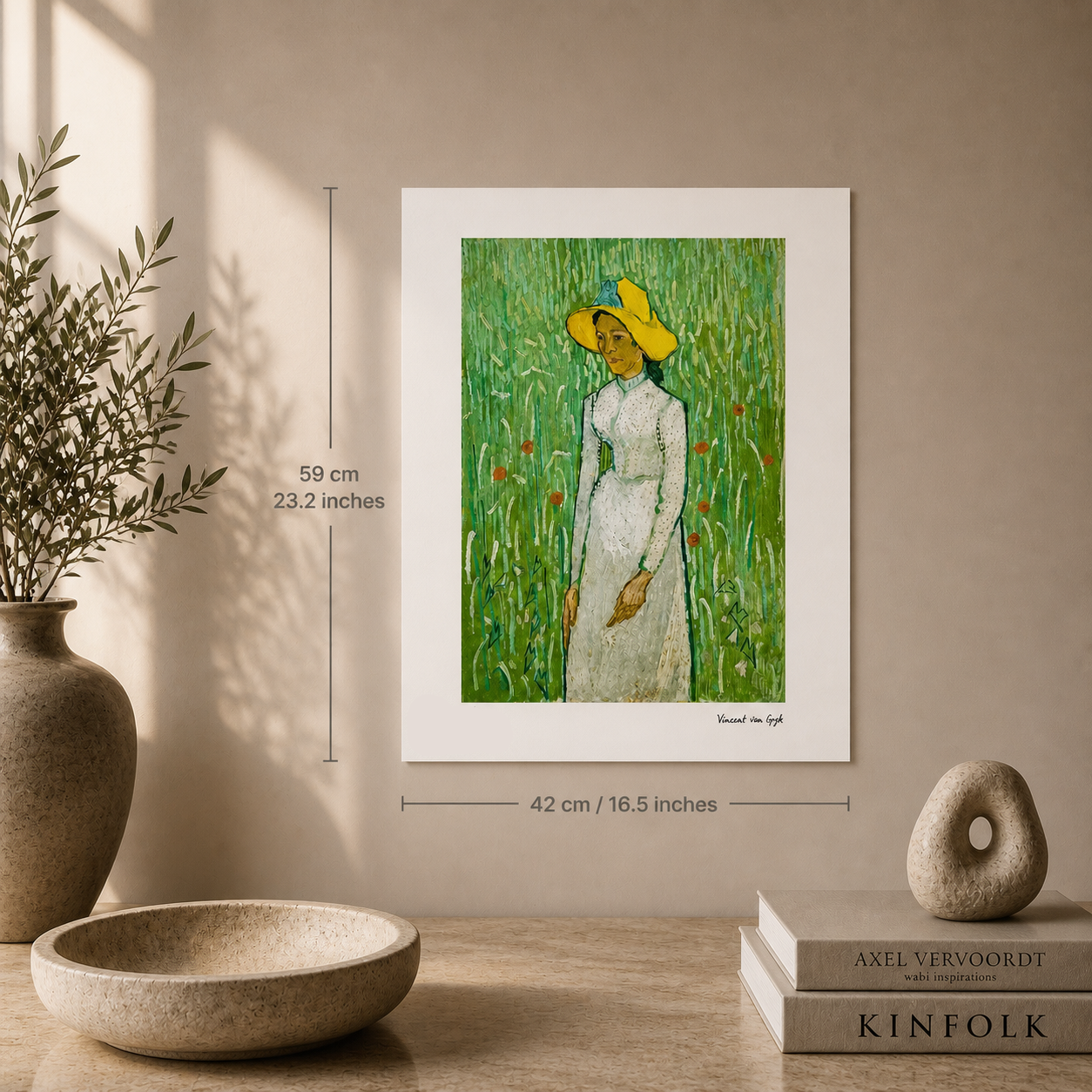 Vincent van Gogh – 'Fille en blanc' – Édition limitée et numérotée
