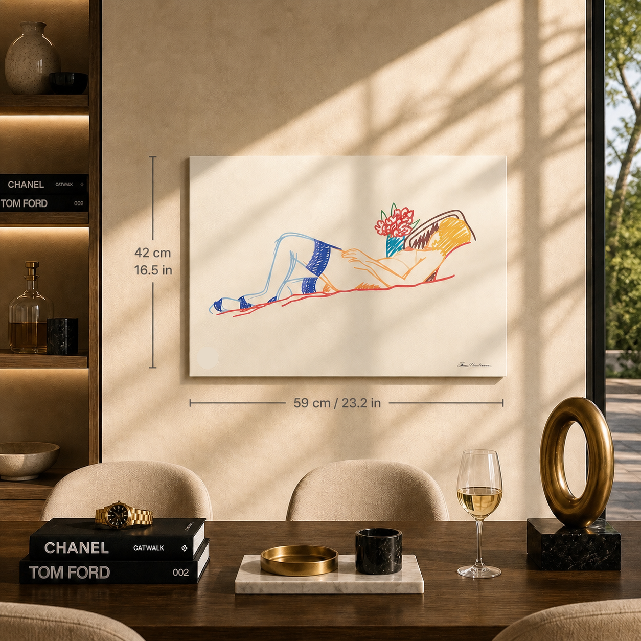 Tom Wesselmann Bouquet et Bas Lithographie Arches 300gsm 42x59 cm