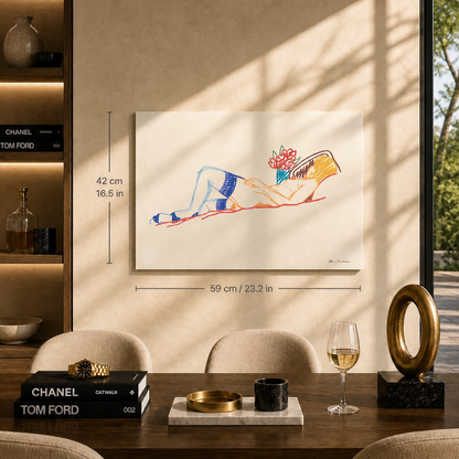 Tom Wesselmann Bouquet et Bas Lithographie Arches 300gsm 42x59 cm
