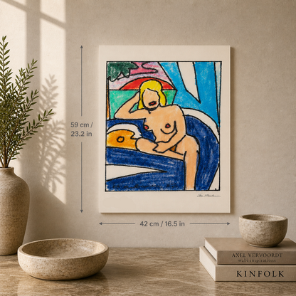 Tom Wesselmann Étude pour Sunset Nude Lithographie Arches 300gsm 42x59 cm