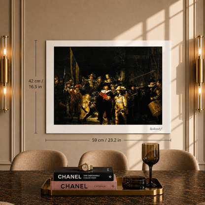 Rembrandt van Rijn La Ronde de Nuit Lithographie Arches 300gsm 42x59 cm