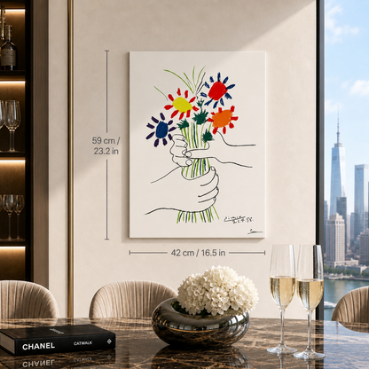 Pablo Picasso – 'Les Fleurs de la Paix, 1958' – Édition limitée et numérotée