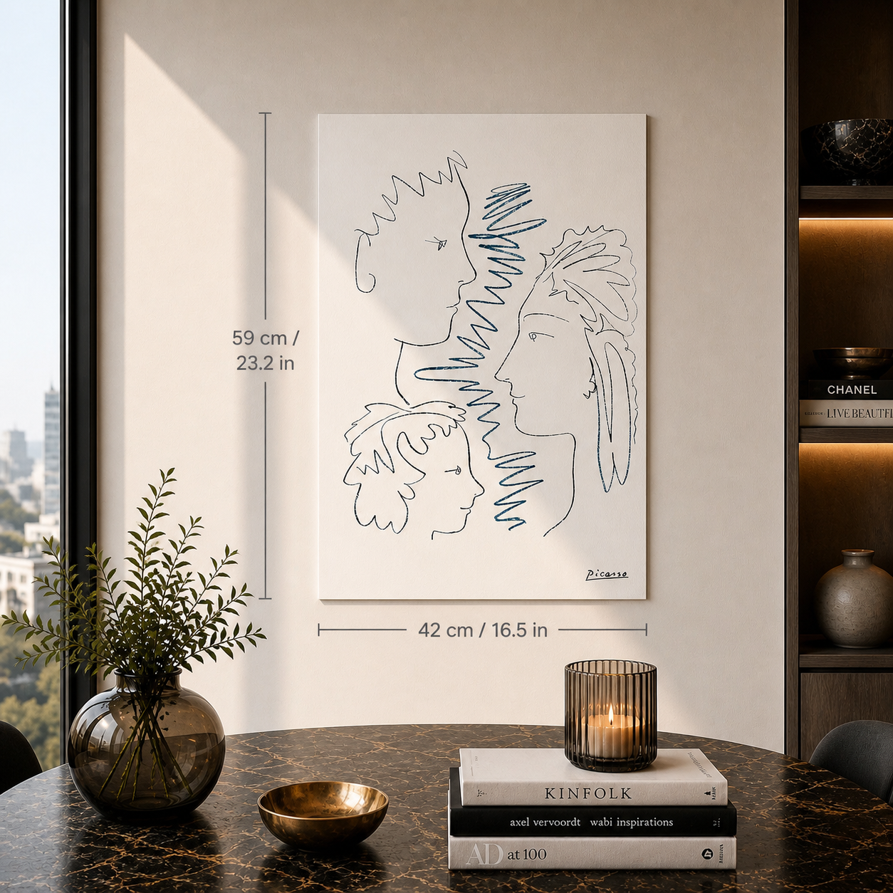 Pablo Picasso Visages Lithographie Arches 300gsm 42x59 cm