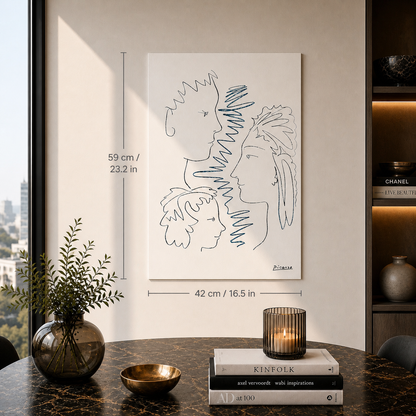 Pablo Picasso Visages Lithographie Arches 300gsm 42x59 cm