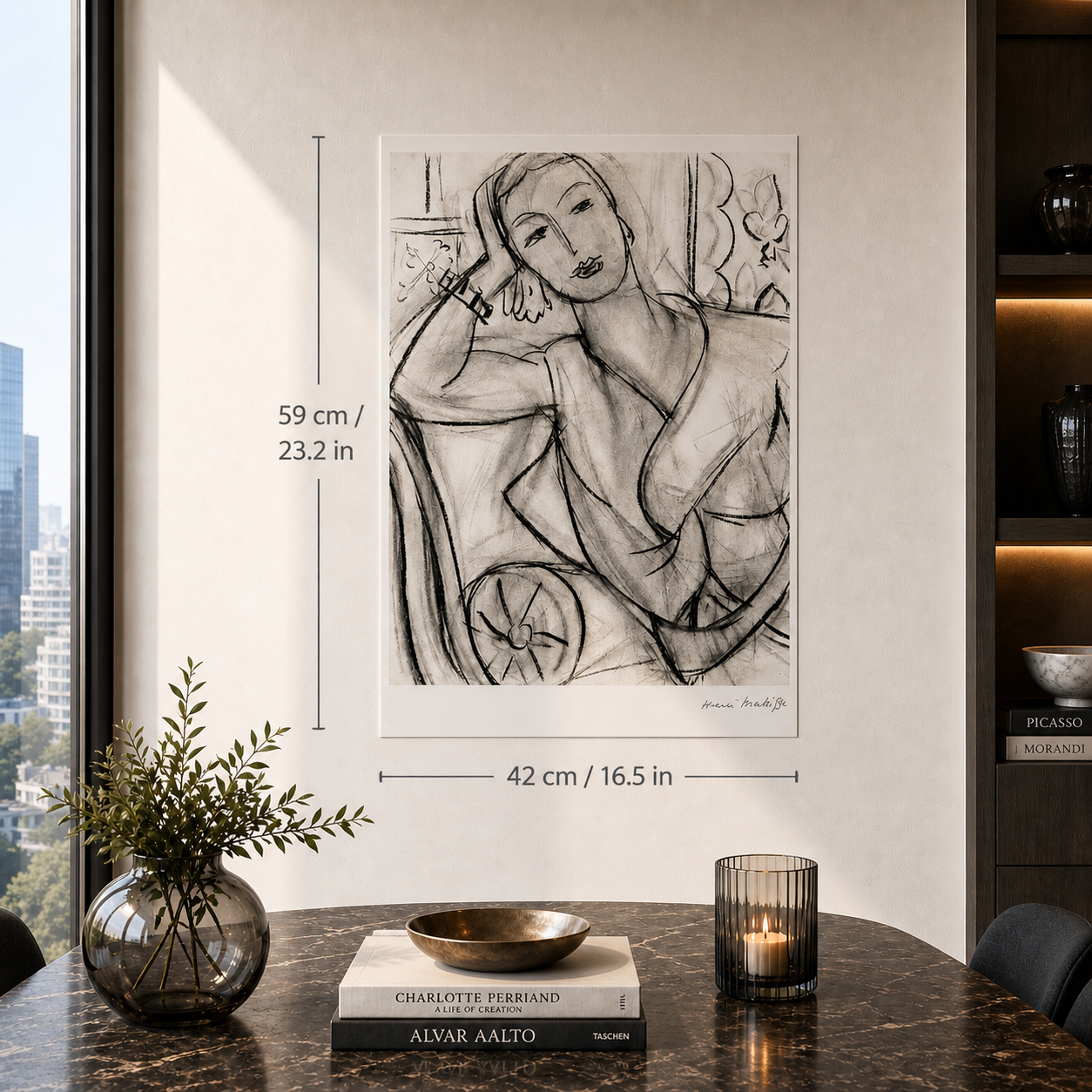 Henri Matisse Portrait de Hutchinson Lithographie sur Arches 300gsm 42x59 cm