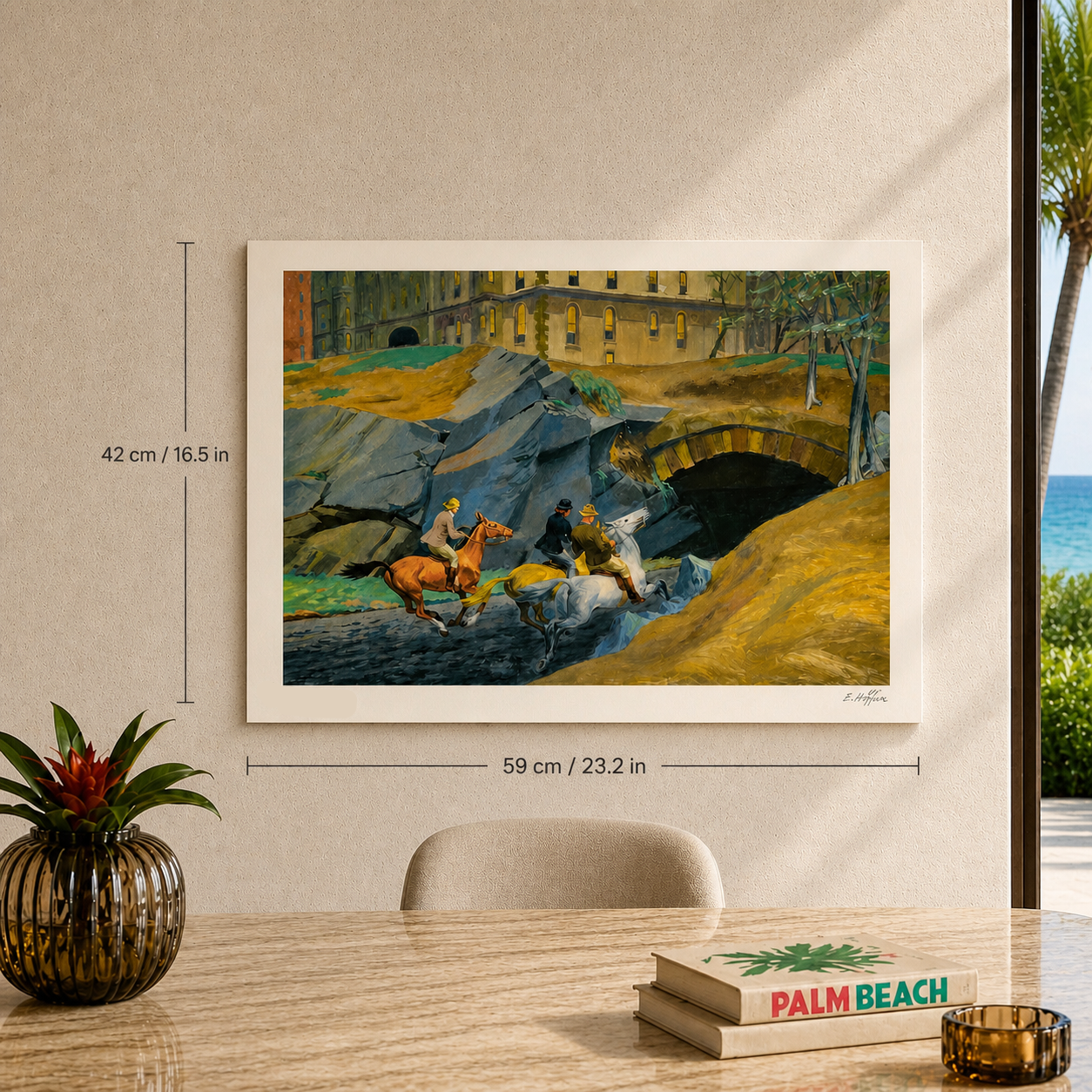 Edward Hopper Bridle Path Lithographie Arches 300 g/m² 42 x 59 cm