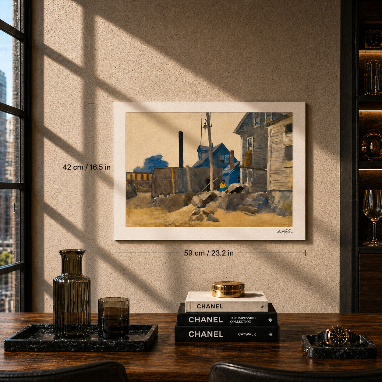 Edward Hopper House on the Shore Lithographie Arches 300gsm 42x59 cm
