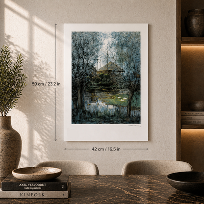 Piet Mondriaan Maison en botte de foin dans la forêt Lithographie Arches 300gsm 42x59 cm