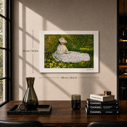 Claude Monet Temps du Printemps Lithographie Arches 300gsm 42x59 cm