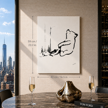 Banksy Winnie l'ourson Lithographie Arches 300gsm 42x59 cm