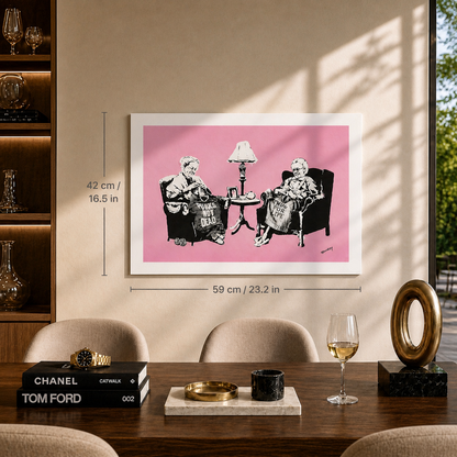 Banksy Grannies Lithographie Arches 300gsm 42x59 cm