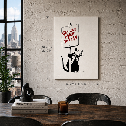 Banksy Sortez tant que vous le pouvez Lithographie Arches 300 g/m² 42 x 59 cm