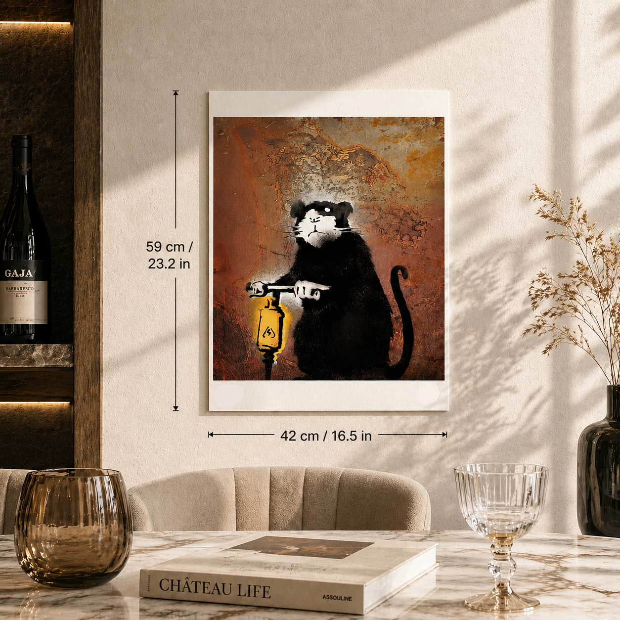 Banksy Roadwork Rat Lithographie Arches 300 g/m² 42 x 59 cm