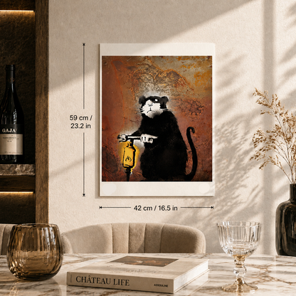 Banksy Roadwork Rat Lithographie Arches 300 g/m² 42 x 59 cm