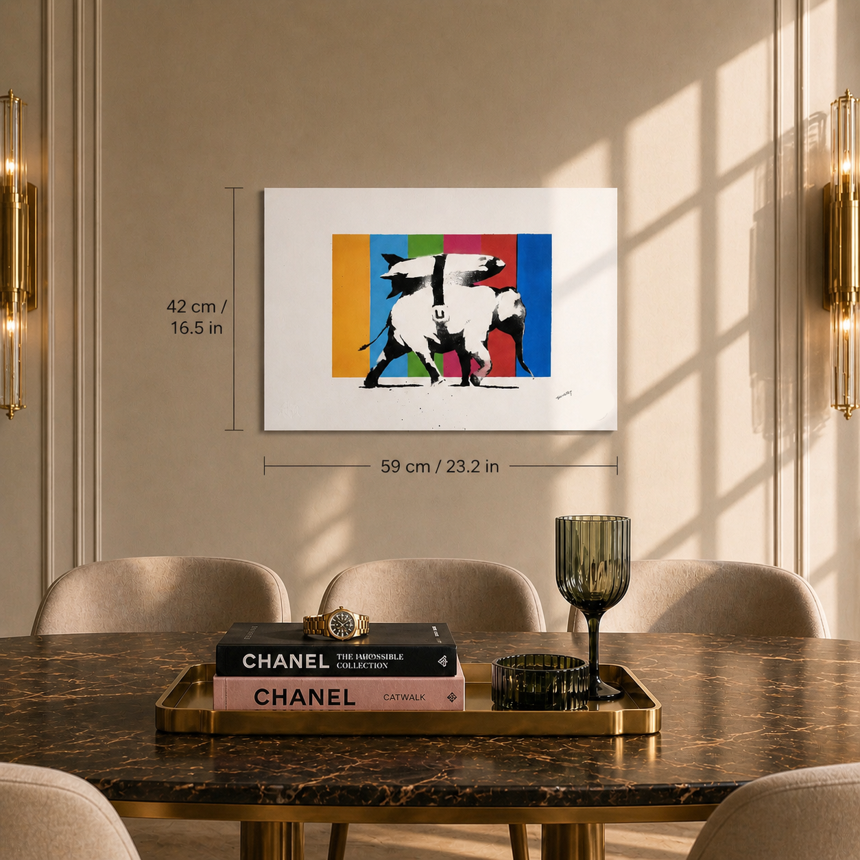 Banksy Heavy Weapons (Multicolore) Lithographie Arches 300gsm 42x59 cm