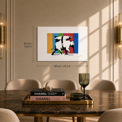 Banksy Heavy Weapons (Multicolore) Lithographie Arches 300gsm 42x59 cm