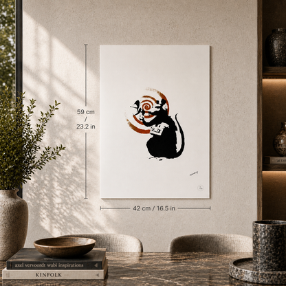 Banksy Radar Rat Lithographie Arches 300 g/m² 42 x 59 cm