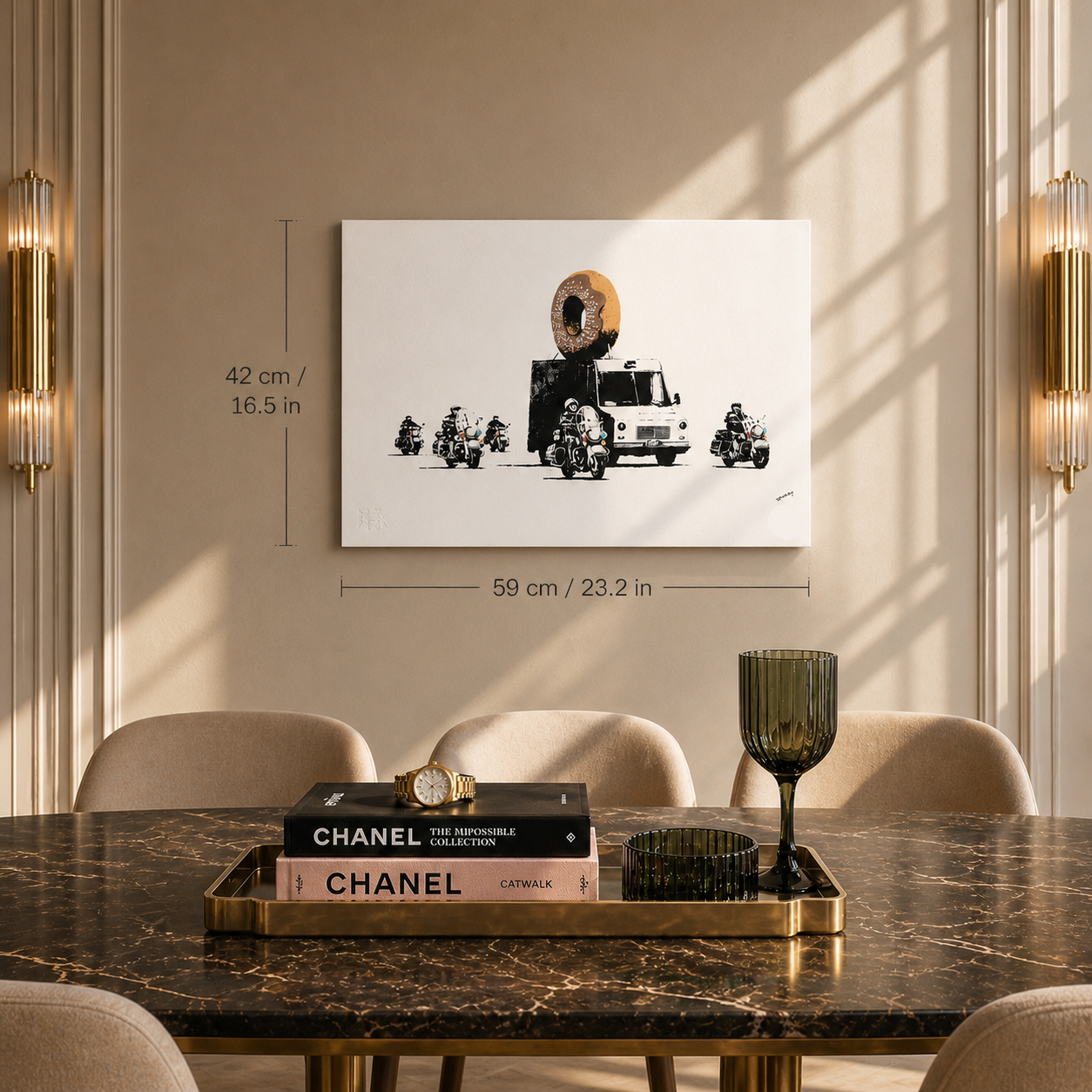 Banksy Donut Lithographie Arches 300gsm 42x59 cm
