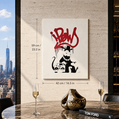 BANKSY Ratpow Lithographie Arches 300gsm 42x59 cm
