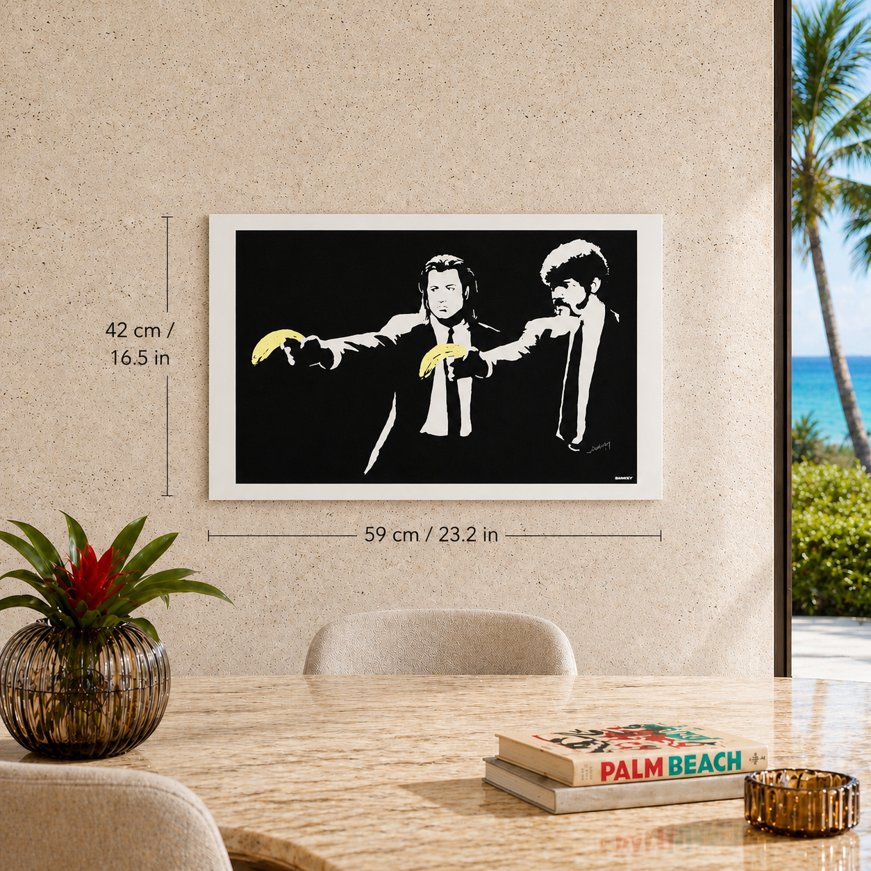 Banksy Pulp Fiction Lithographie Arches 300 g/m² 42 x 59 cm