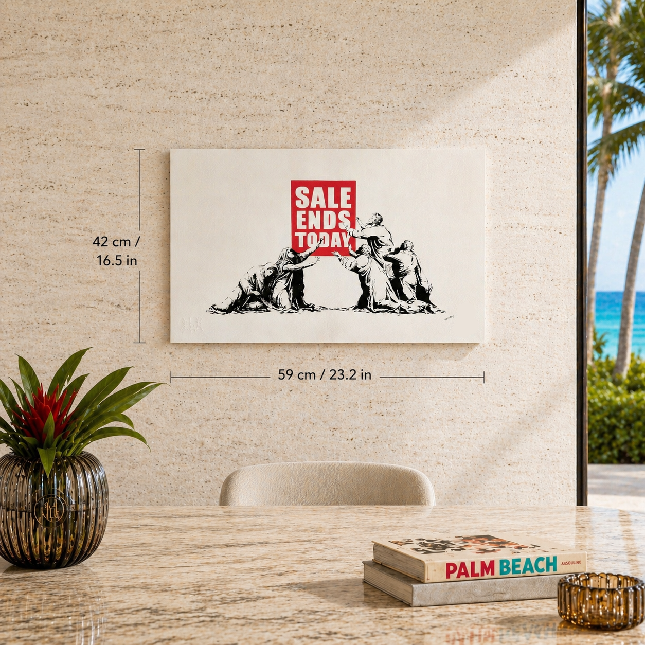 La vente Banksy se termine aujourd'hui Lithographie Arches 300 g/m² 42x59 cm