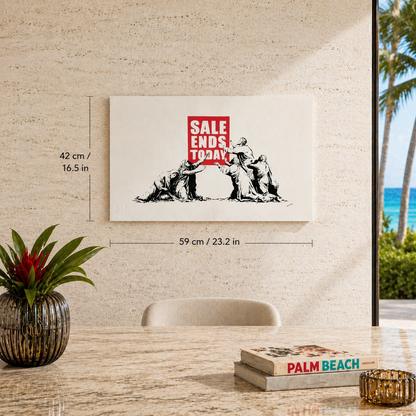 La vente Banksy se termine aujourd'hui Lithographie Arches 300 g/m² 42x59 cm