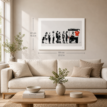 Banksy Festival Lithographie Arches 300gsm 42x59 cm