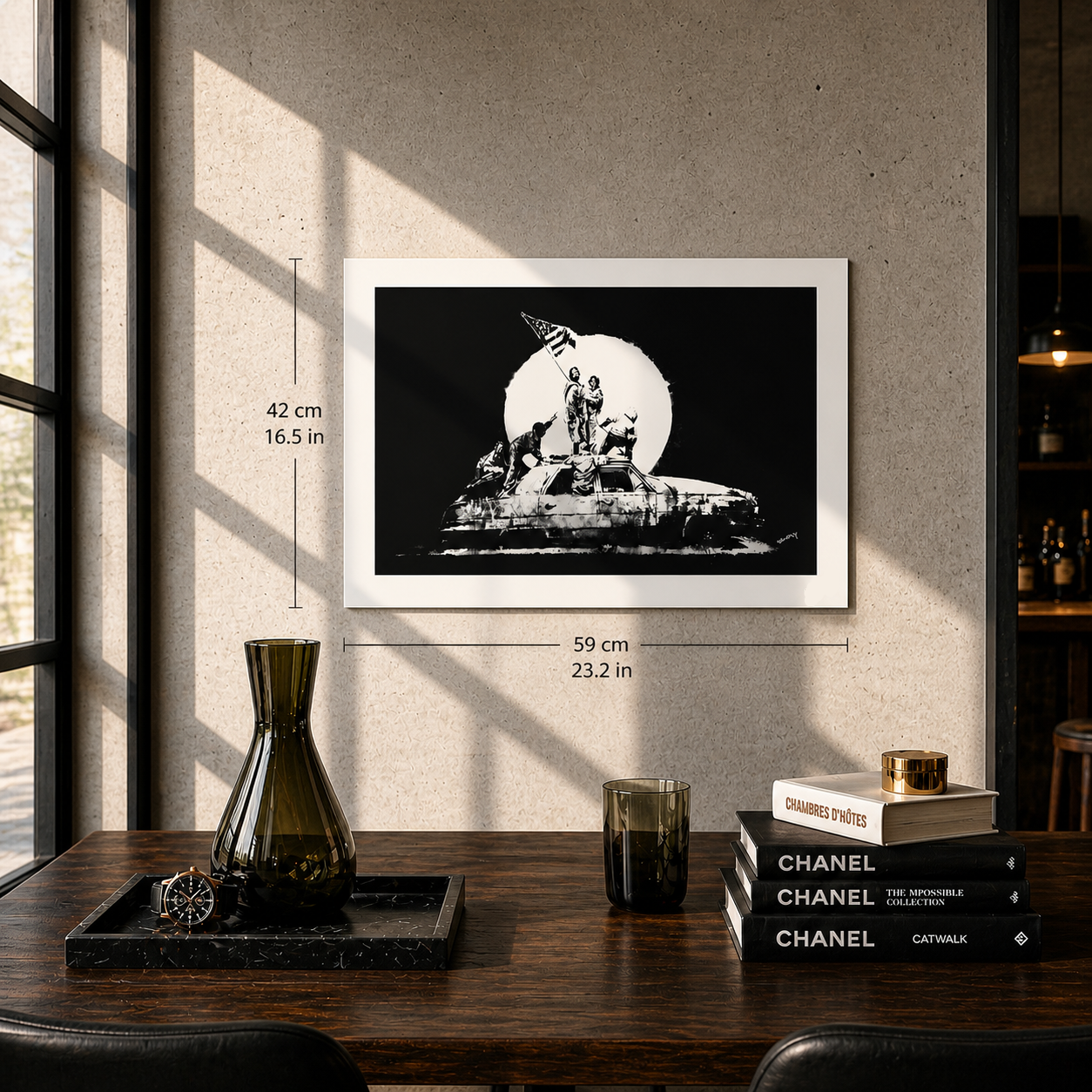 Banksy Drapeau Lithographie Arches 300 g/m² 42 x 59 cm
