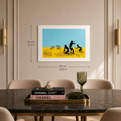 Banksy Chariots Lithographie Arches 300gsm 42x59 cm