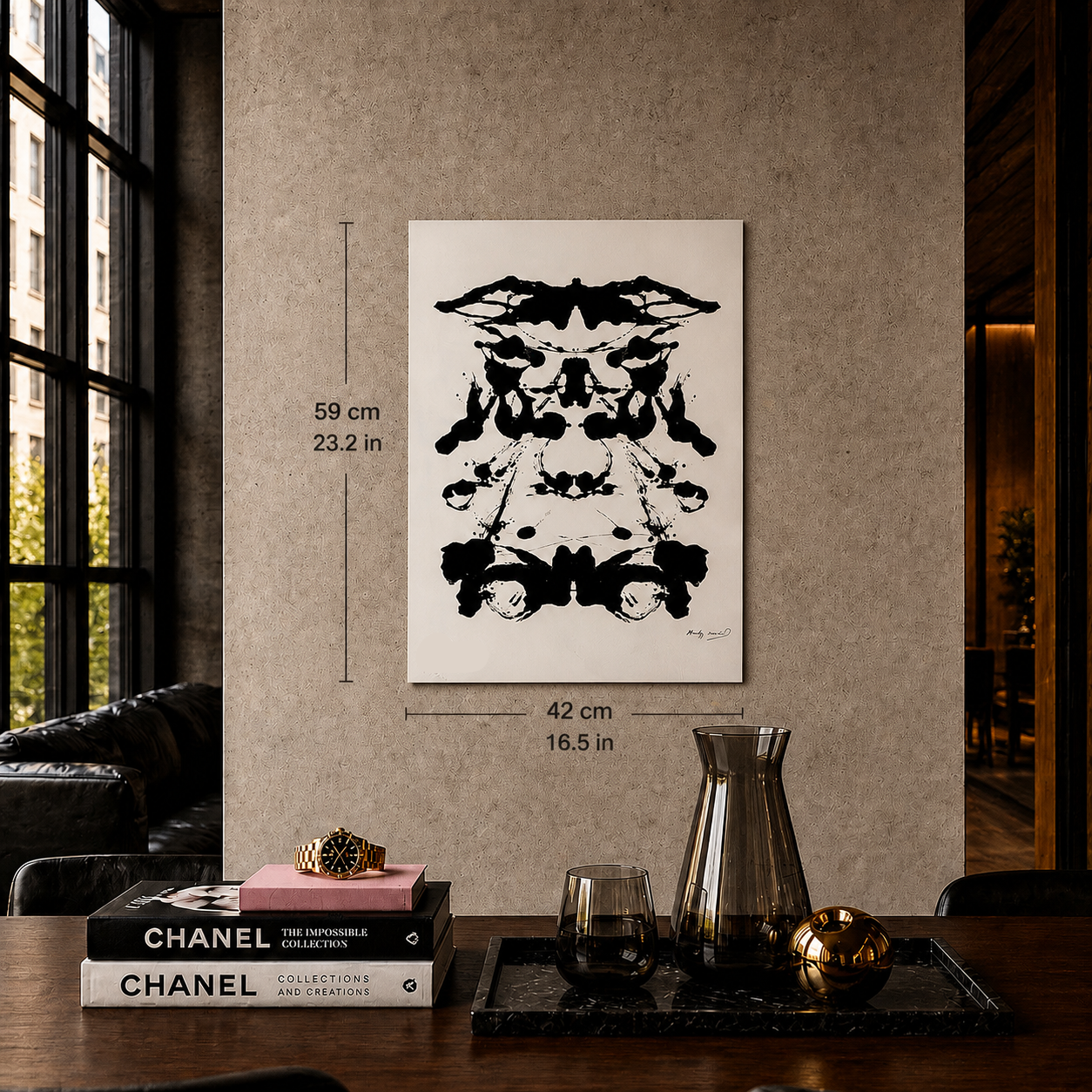 Andy Warhol Rorschach Lithographie Arches 300gsm 42x59 cm