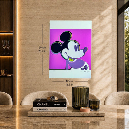 Andy Warhol – 'Mickey Mouse (Purple, Myths)' – Édition limitée et numérotée