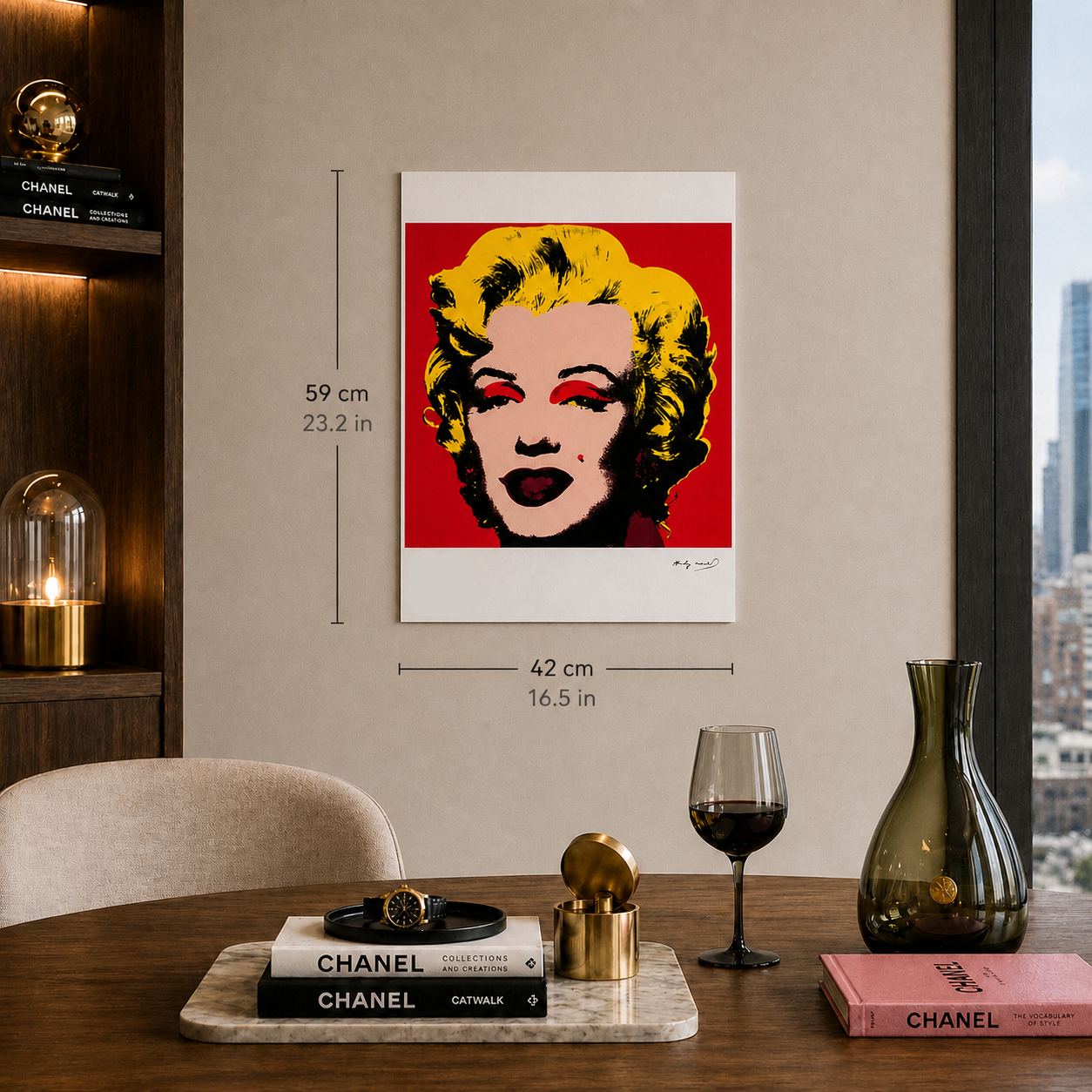 Andy Warhol Marilyn Monroe' (Rouge) Lithographie Arches 300 g/m² 42 x 59 cm
