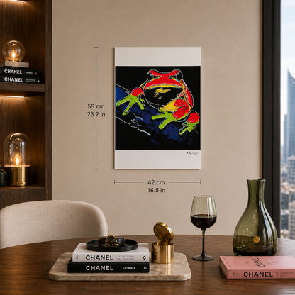 Andy Warhol Grenouille (Animaux) Lithographie Arches 300gsm 42x59 cm
