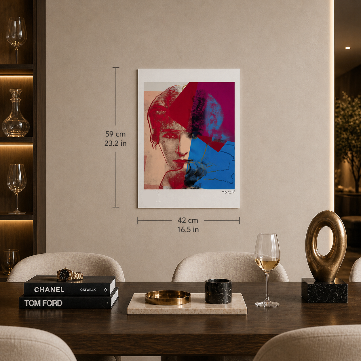 Andy Warhol Sarah Bernhardt Lithographie Arches 300gsm 42x59 cm