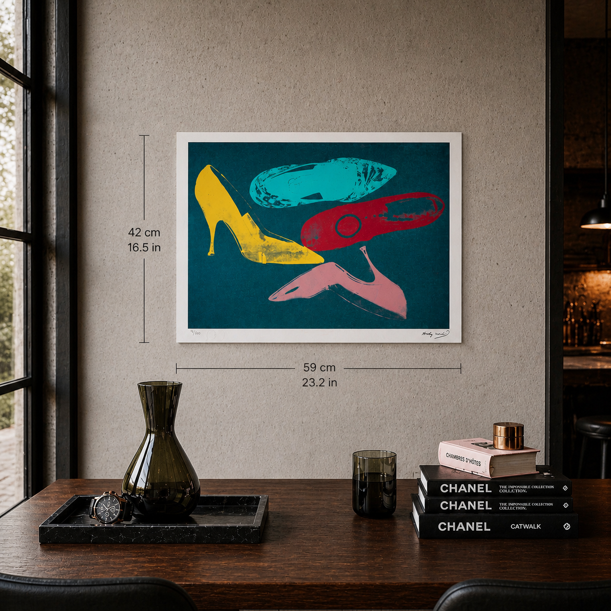 Chaussures Andy WarholLithographie Arches 300gsm 42x59 cm