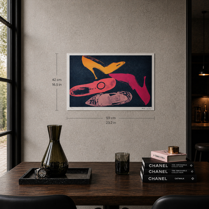 Andy Warhol Chaussures Lithographie Arches 300gsm 42x59 cm