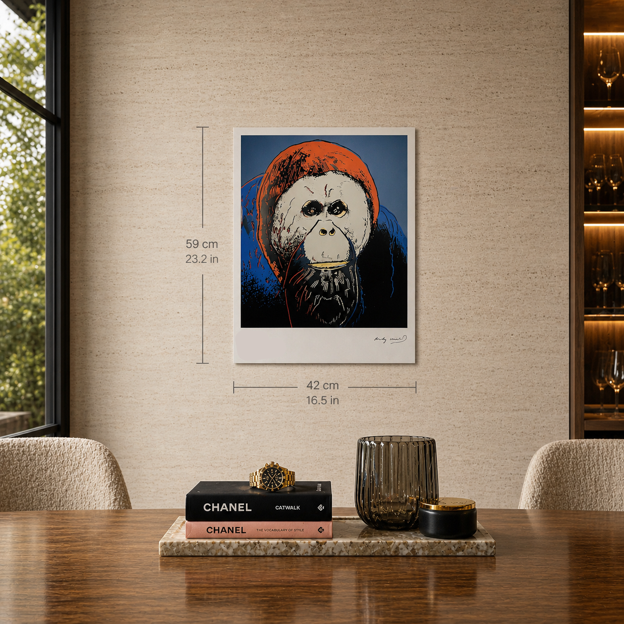 Andy Warhol Orang-outan (Animaux) Lithographie Arches 300gsm 42x59 cm