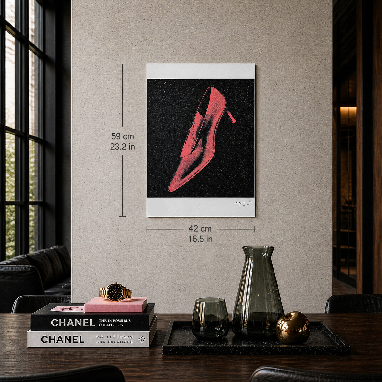 Andy Warhol Chaussures Lithographie Arches 300gsm 42x59 cm