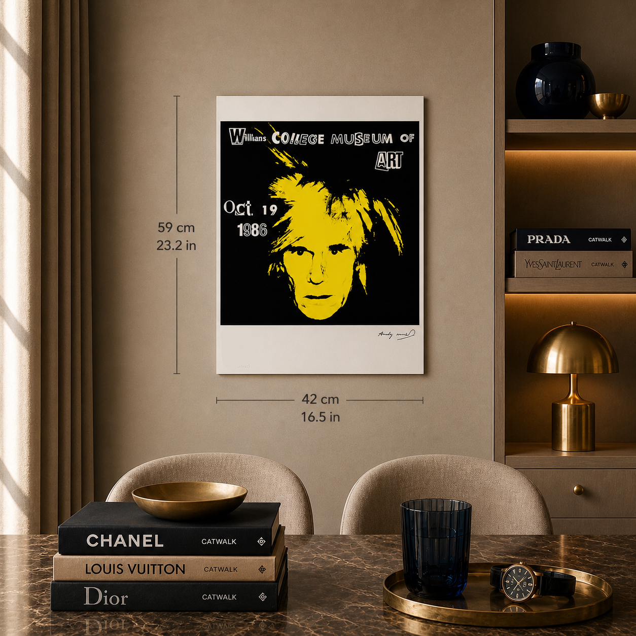 Andy Warhol Autoportrait Lithographie Arches 300gsm 42x59 cm