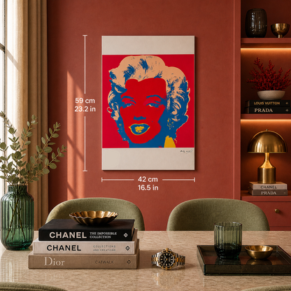 Andy Warhol Marilyn Monroe (Rouge & Bleu) Lithographie Arches 300gsm 42x59 cm